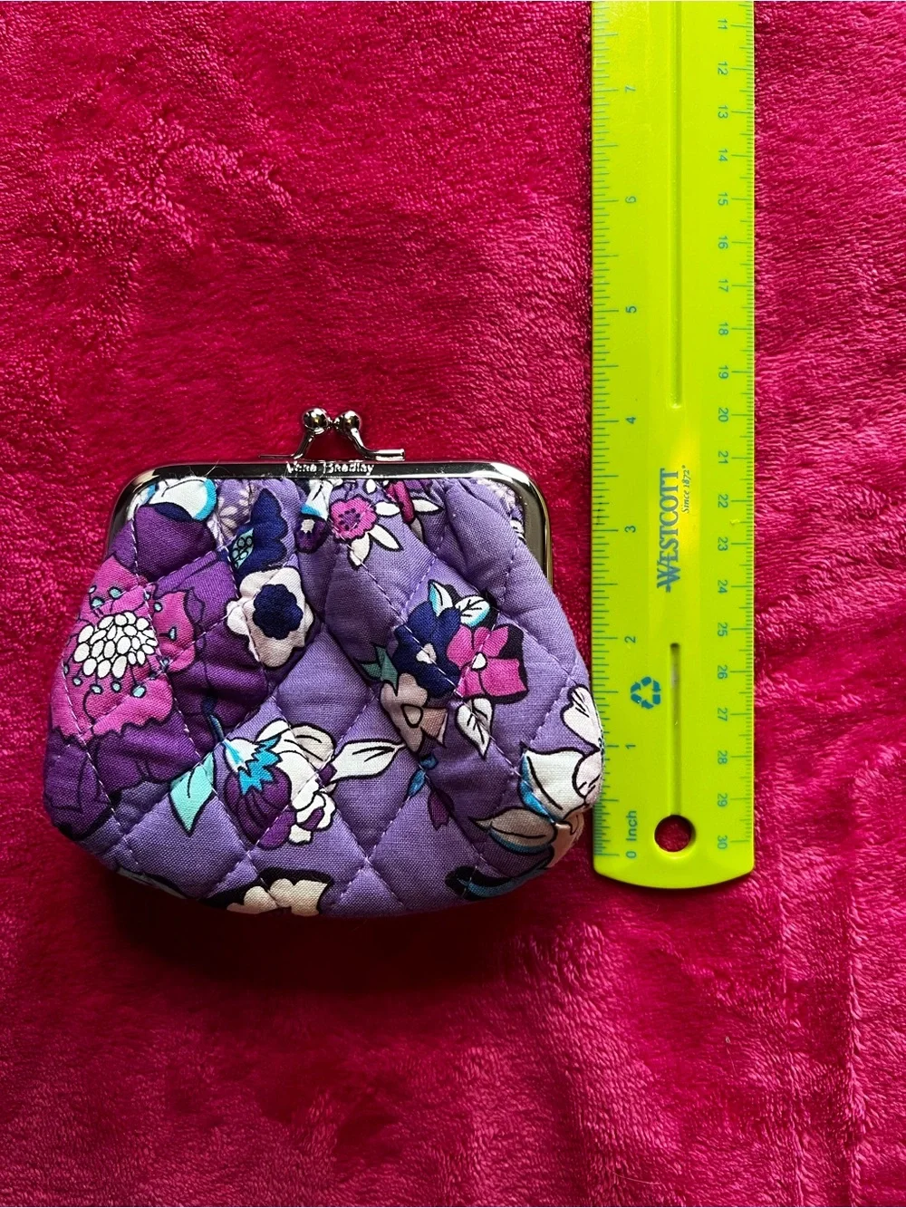 Enchanted Garden Kiss Coin Purse- Vera Bradley 2019 - Picture 4 of 4